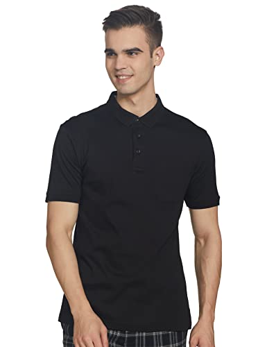 Image of Raymond Men's Solid Regular Fit Polo