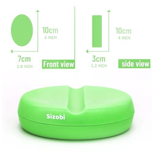 Image of Sizobi Magnetic Pin Holder, 2.8 inch x 4 inch, 130-Piece, Green (for Sewing, Quilting Pins, Nails, Screws, Hair Pins, Paper Clips)