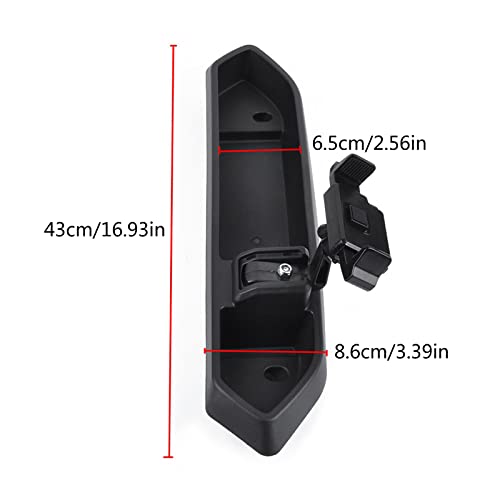 Support téléphone multi-mount stable et bac de rangement central pour console de voiture - 6