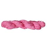 Filato di seta di gelso, morbido filato di seta, filato a 3 strati, 230 metri, 50 grammi (rosa)