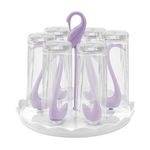 Genérico Soporte Secador para Biberones - Porta Secador para Tazas | Estante Ahorra Espacio para Organizar Encimera de Cocina sobre Fregadero para Lactancia y Limpieza