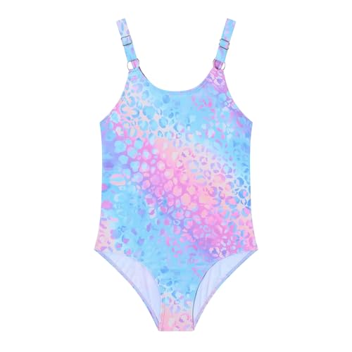 Girls One Piece Swimsuit Quick Dry Swimwear Swimming Beach Bathing Suit for 5-14 Years