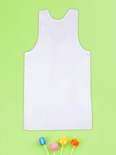 Image of LUX PARKER Unisex Baby Regular Fit Vest Cotton Sleeveless for Boys and Girls Sando Baniyan Combo | Print May Vary