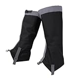 LEEINTO Cubrezapatos de Ciclismo Polainas Ligeras para Tobillos y piernas Polainas Impermeables para Zapatos Polainas para Botas de Nieve para Correr al Aire Libre Caminar Escalada Caza