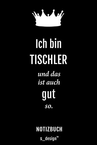 Notizbuch für Tischler: Originelle Geschenk-Idee [120 Seiten liniertes blanko Papier] (German Edition) image 3