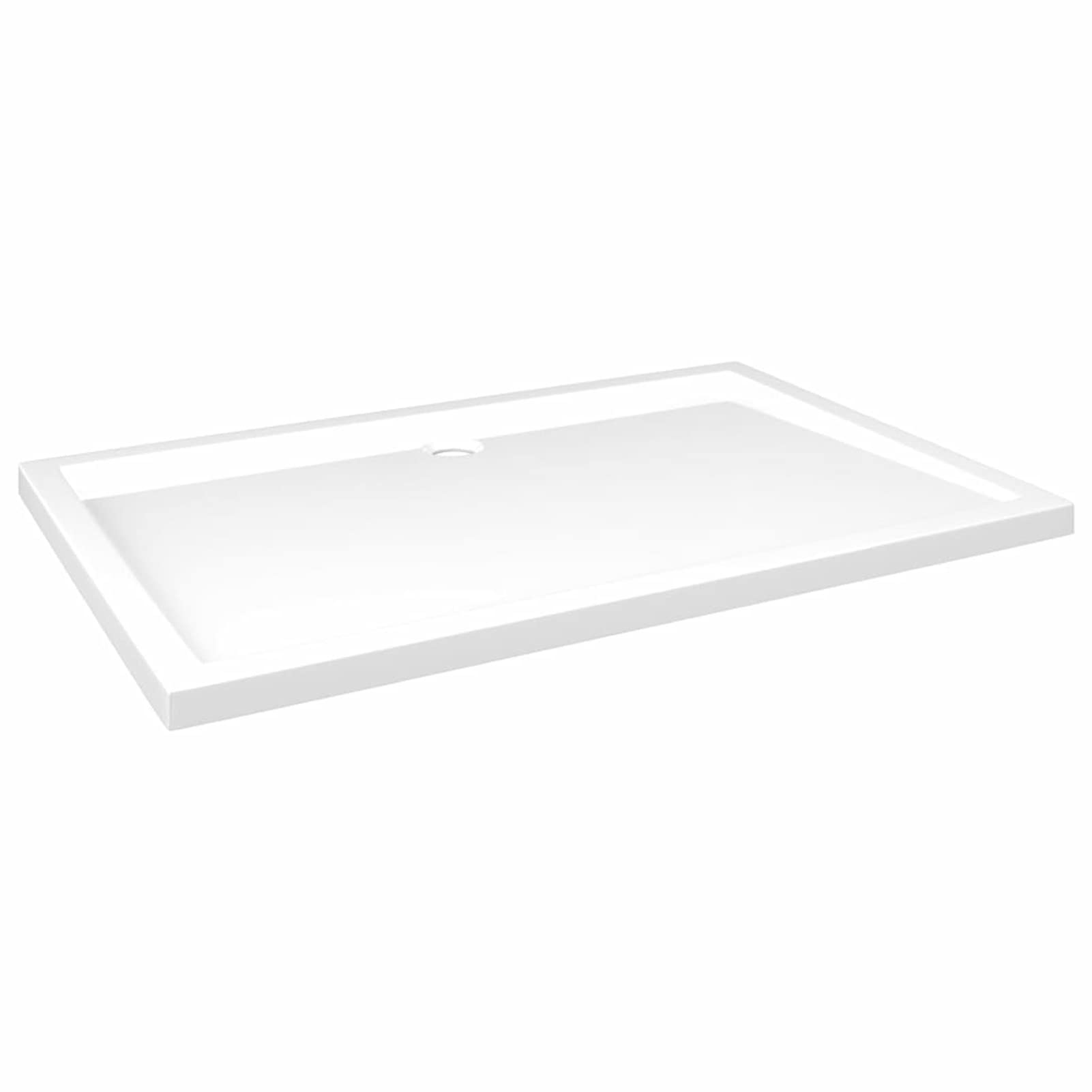 ZEYUAN Plato de Ducha, Cabina De Ducha, Borde Plato Ducha, Mampara Plato De Ducha, Antideslizante Ducha, Rectangular ABS 80x120 cm
