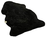 in 12 versch. Farben Lammfelle Premium Merino voll waschbar ca. 110 cm Schaffell versch. Farben Fell (schwarz)
