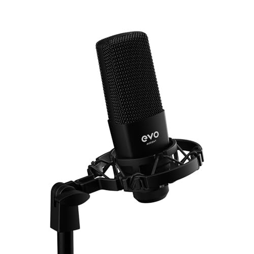 Image of Audient EVO Start Recording Bundle with EVO 4 Audio Interface, Condenser Microphone, Headphones, Shock Mount & XLR Cable