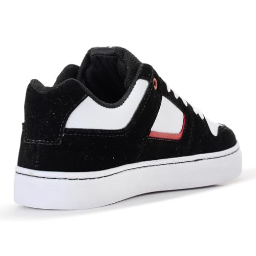 Tênis Skate Skatista Masculino Feminino Camurça Preto Branco Sola Colada Costurada (Branco/Preto/Ver