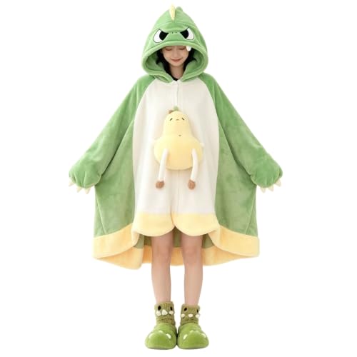 Image of Halloween Animal Hooded Blanket Cape Plush Costume Inspired Wearable