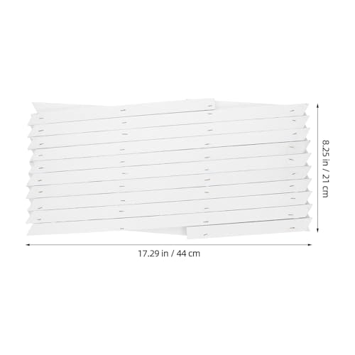 Clôture murale stable et décorative en bois blanc pour terrasse - 3
