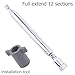 12 Sections Telescopic Aerial Antenna FM 75 Unbal for All F Connector Radio and Compatible with Tivoli Audio Model One, Two, Three,Musicsystem Radio