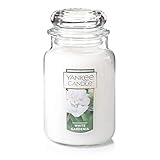 Yankee Candle 1230624E White Gardenia Scented Premium Paraffin Grade Candle Wax with up to 150 Hour Burn Time, Large Jar