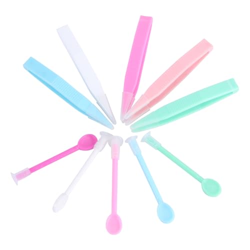 TOVINANNA 5 Sets Mixed Boxed Travel Containers for Toiletries Lens Remover Tweezers Suction Stick