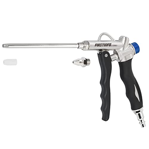 FIRSTINFO A18565US 2-Way Air Blow Gun with Adjustable Air Flow and Extended Nozzle & Extra Shortest Nozzle