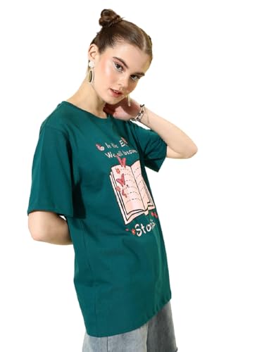 Image of Dillinger Blue Graphic Oversized T-Shirt
