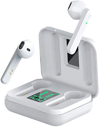 Auriculares Bluetooth 5.1 Auricular Inalámbrico Control Táctil con Graves Profundos In-Ear Auriculares Bluetooth con Caja de Carga Rápida IPX5 Impermeables,para Android/iPhone/Airpods/Samsung