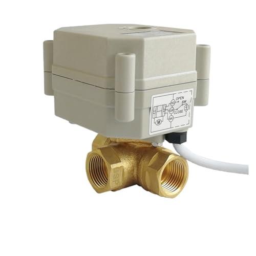 Vanne électrique de plomberie 3/8'' pour circuit d'eau stable - 2