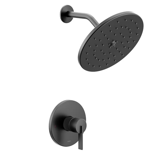 Kit de terminación para ducha Moen UT3362BL M-CORE Serie 3, 1 mango, acabado negro mate, válvula requerida miniatura 1