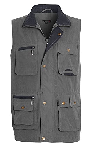 shelikes Men's Gilet Safari Hiking Outdoor Waistcoat Jacket Sleeveless Coat Gilets