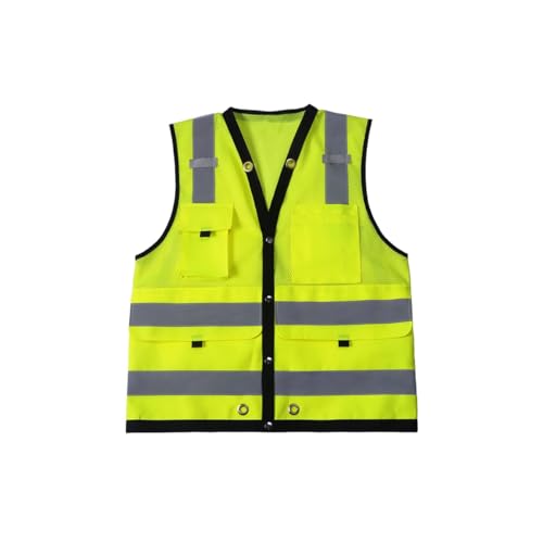 2W International SURV522C-2 M Class 2 High-Viz Surveyors Vest Lime - Medium