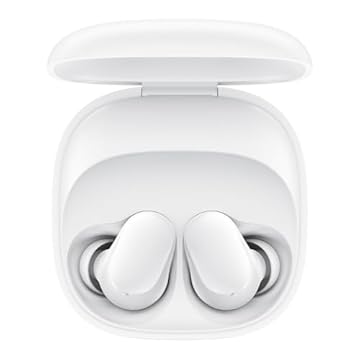 Xiaomi Redmi Buds 6 Play | Driver dinâmico de 10 mm | Redução de ruído de IA | Vida útil da bateria de até 36 horas | Bluetooth® 5.4 | Controle de toque - Versão global - (branco)