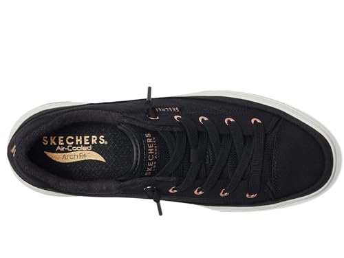 Skechers Women's Arch Fit Arcade Meet Ya There Sneaker, Black, 7.53