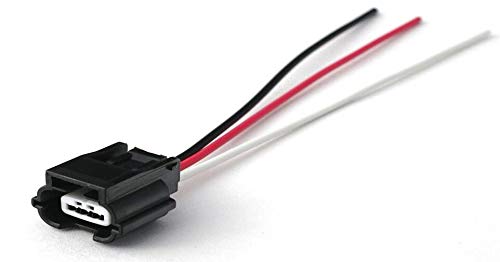 Davitu Cables, Adapters & Sockets - 1/5/10/20/50pcs/lot 3 Pin/Way Crank Position Sensor Harness Connector Plug Housing With Wire Pigtail Fit For Nissan 370Z VQ35 - (Color Name: 100pcs)