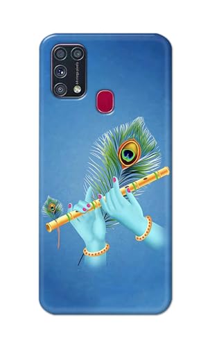 Image of PRINTFIDAA Printed Hard Back Cover Case for Samsung Galaxy M31 | Samsung Galaxy M31 Prime | Samsung F41 | Samsung M21s Back Cover (Flute in Krishna Hands) -112