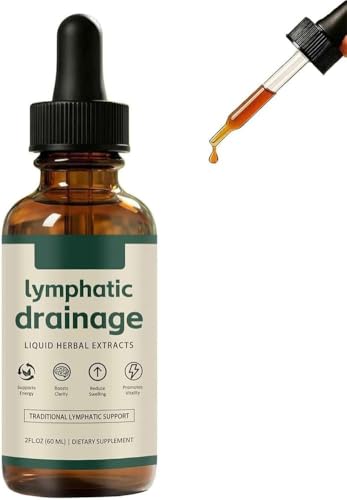 Nuevas gotas de drenaje linfático para linforia, gotas de bienestar para linforia, soporte del sistema linfático, rápido y eficaz, mezclas de hierbas naturales, adecuadas para mujeres y hombres (1