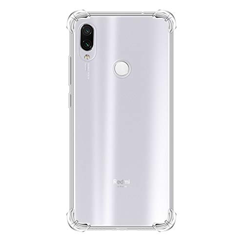Jorisa Transparent Case for Xiaomi Redmi Note 7,Slim Crystal Soft Case,Reinforced Corners TPU Bumper Cover with Lanyard,Scratch Resistant Rugged Cover Shockproof Protective Case,Clear