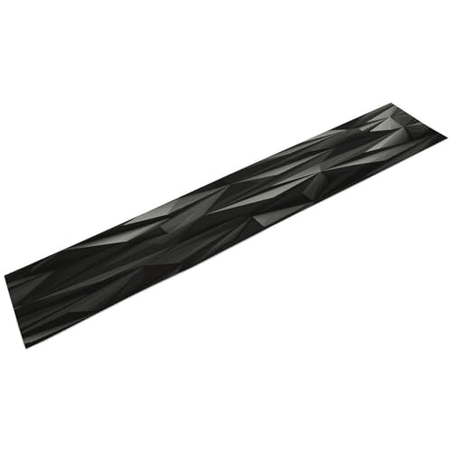 Chemin de table géométrique noir épais pour commode et salle à manger - 2