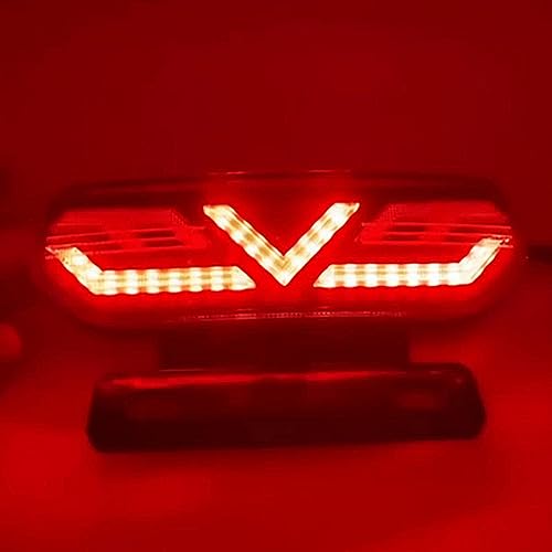 ZKcasA LED Motocicleta Brake Light 12V Motocicleta Luzes Traseiras ATV Tail Light Moto Stop Turn Sig