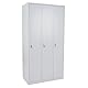 Schließfach Boston T829, Spind Wertfachschrank Schließfachschrank, Metall 3 Fächer - grau