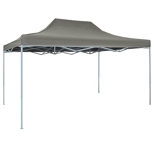 Vopese Carpa Plegable Profesional Acero Gris Antracita 3x4 m Anti...
