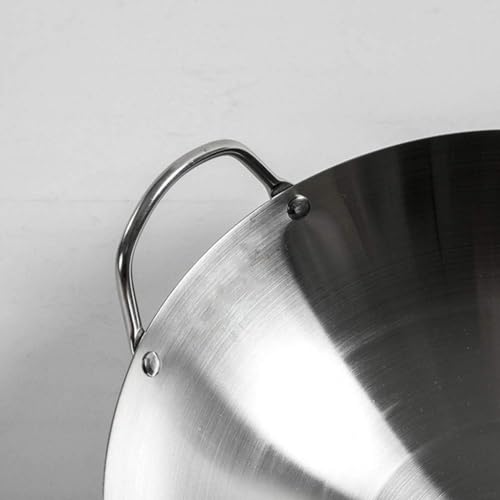Wok profesional de 34 cm con mango de acero miniatura 3