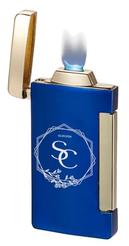 Encendedor Visol Panther llama plana azul miniatura 1