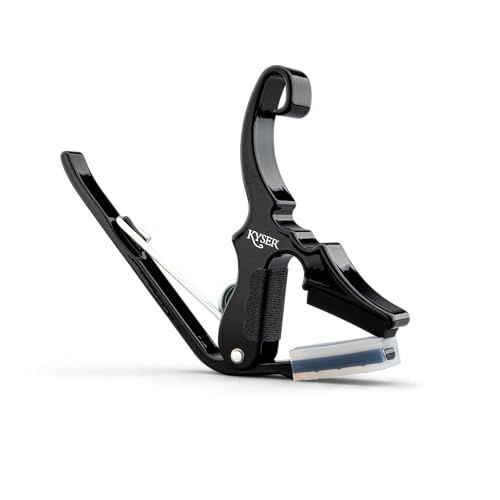 Kyser Musical Products Short-Cut Partial Guitar Capo, KG3BA, Black - Three String Capos, DADGAD...