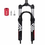 Horquilla de resorte for bicicleta de montaña: pata de horquilla de aleación de aluminio, hombro + tapa de hombro/tubo vertical de hierro de alta calidad + tubo interior.