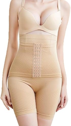 Image of ELEG & STILANCE Women's High-Waisted Body Shaper Tummy Control Slimming Shapewear with Corset, Wired Tummy Tucker, Postpartum Belly Fat Reduction Abdominal Belt