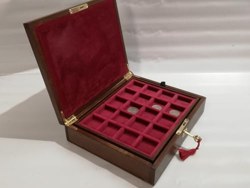 Caja para monedas de madera con 40 espacios miniatura 4
