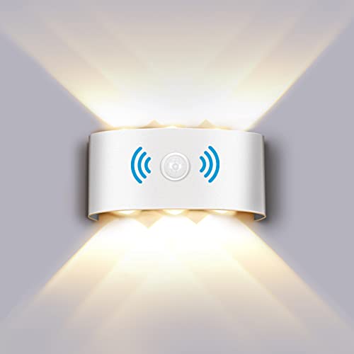 Elitlife Wandleuchte mit Bewegungsmelder, LED Wandleuchte IP65 Wasserdichte...