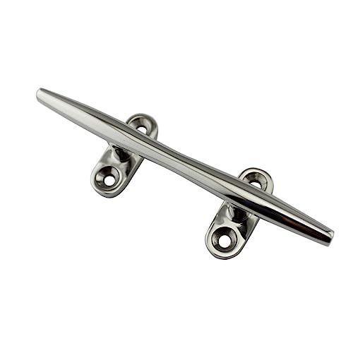 MUSISALY Stainless Steel Dock Cleat Heavy Duty Horn Shape Bollard for Boat Mooring Durable Tie Down System for Secure Watercraft Docking Easy Installation Multi Purpose