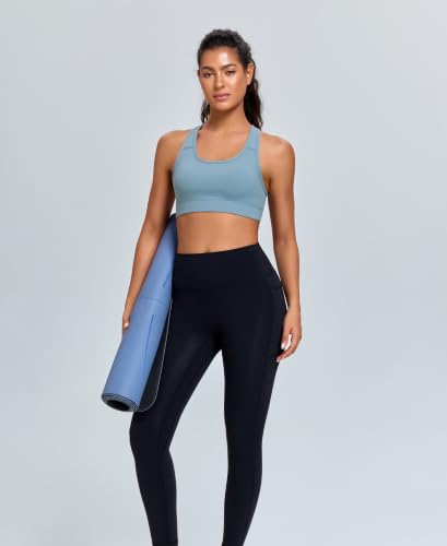 Image of Oalka Women's Racerback Sports Support Workout Running Bras