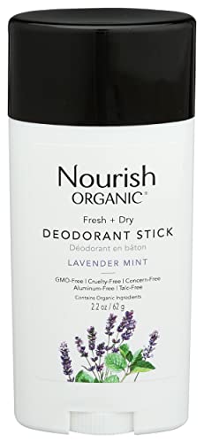 Nourish Organic | Lavender Mint Deodorant | GMO-Free, Cruelty Free, 100% Vegan (2.2oz)