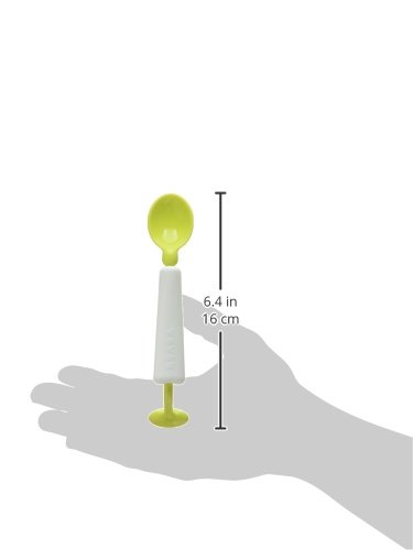 BEABA 360 Magic Self-Leveling Spoon, Neon