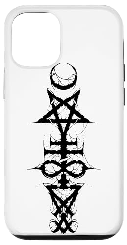 Custodia per iPhone 14 Simboli satanici Sigillo di lucifero pentacolo invertito empio
