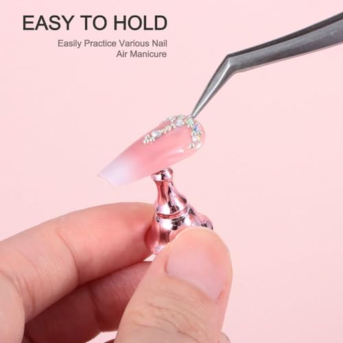 Soporte para práctica de uñas con pincel arcoíris 8 piezas miniatura 3