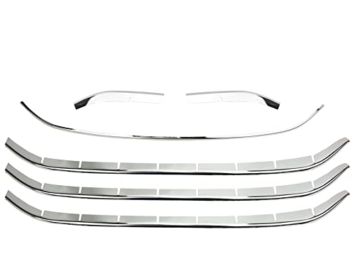 ハリアー ハリヤー 60系 エアロバンパー対応 フロントメッキモール バンパーメッキ モール 6ピースセット