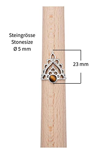 Anello argento 925 con pietre preziose Occhio di